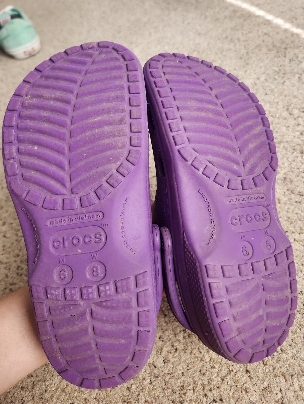 Women's Purple Crocs - Picture 8 of 10